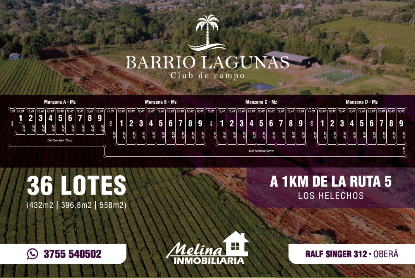 Loteo Barrio Lagunas - Club de Campo