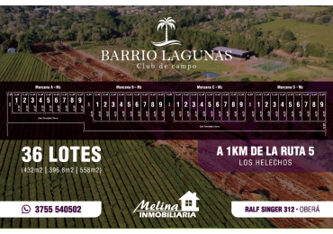 Loteo Barrio Lagunas - Club de Campo